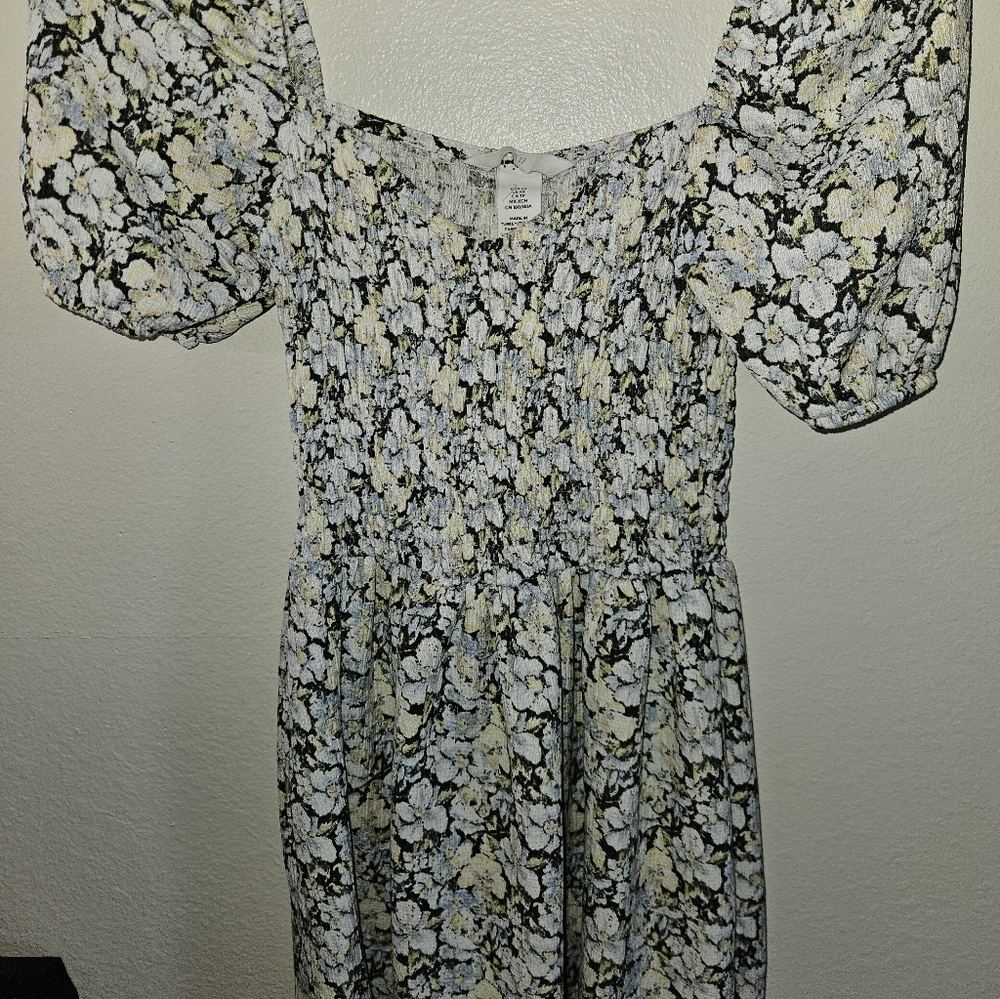 H & M Womans Floral Dress Size Xs - Picture 2 of 9